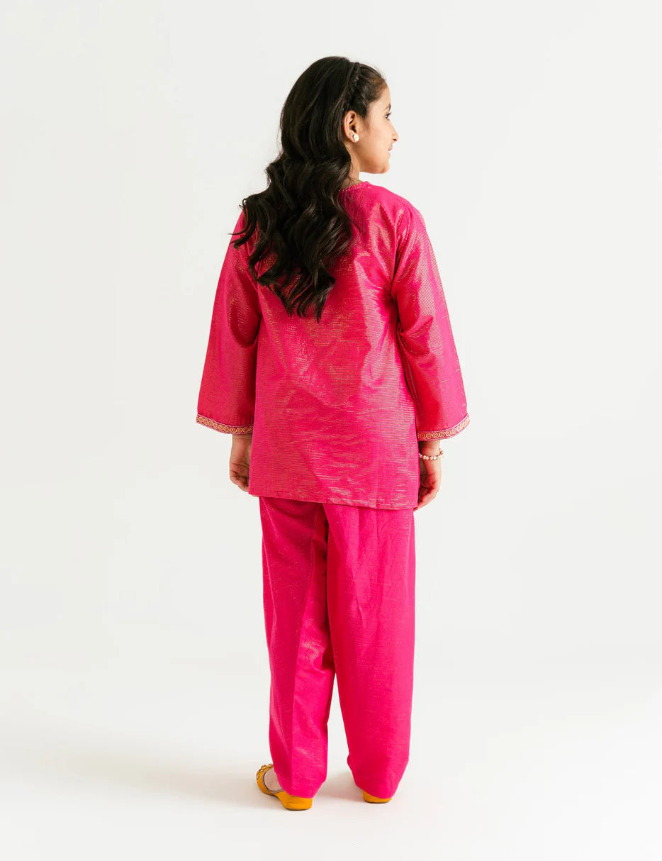 Traditional Pakistani suits online in Canada – Back view of the Beechtree embroidered kurta, designed for comfort and elegance.