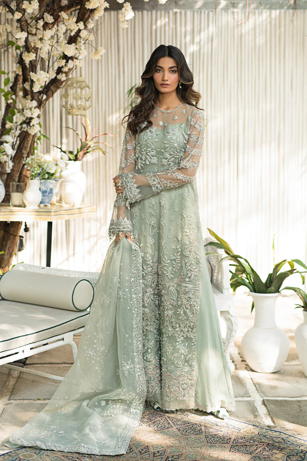 Brand Saira Rizwan - TALYA Mint Formal Suit - SAR-164 - Tarz-e-Mashriq