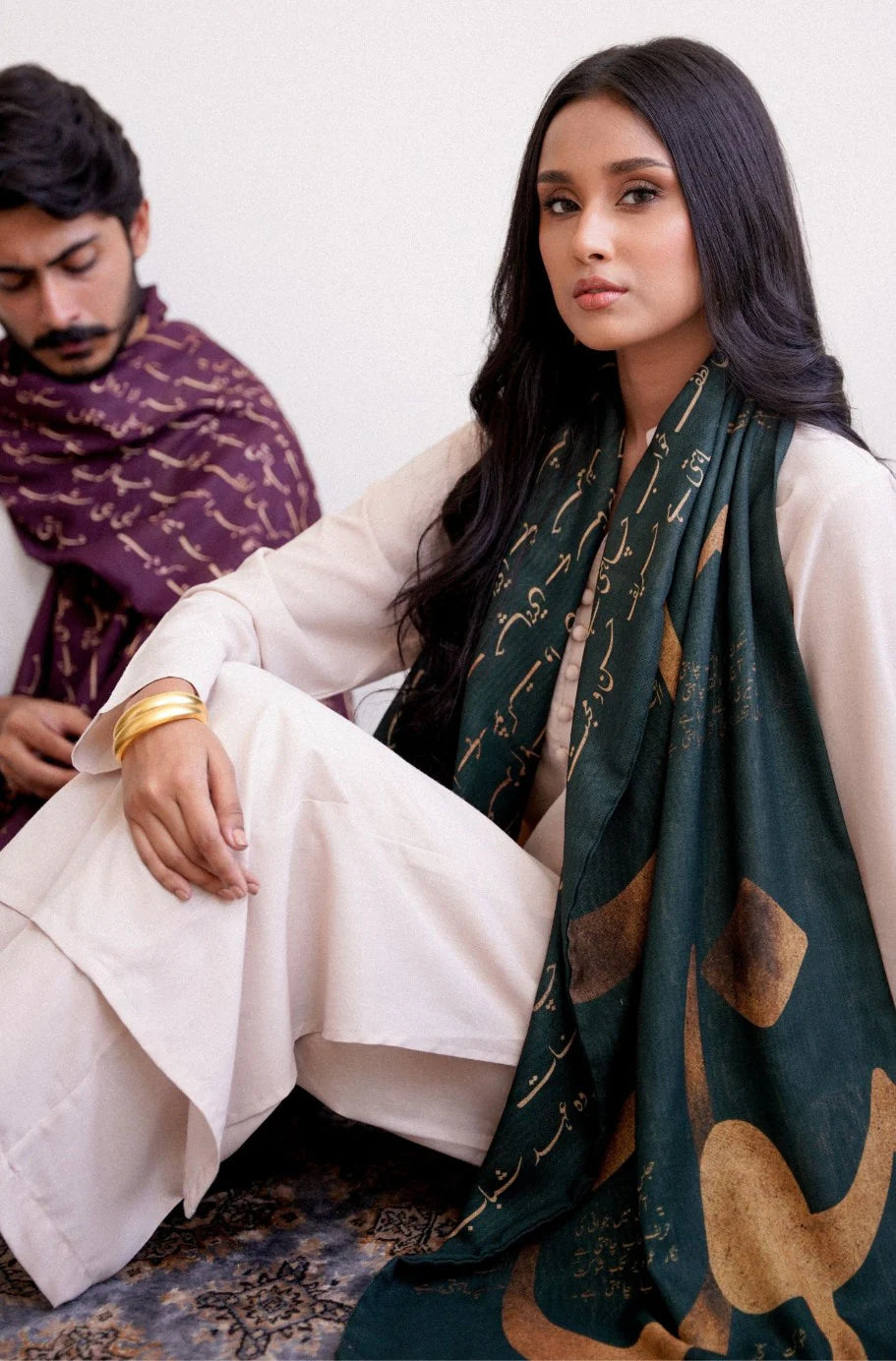 Brand Manto - Junoon Stole | Scarves and Dupatta Collection - MTO-172 - Tarz-e-Mashriq