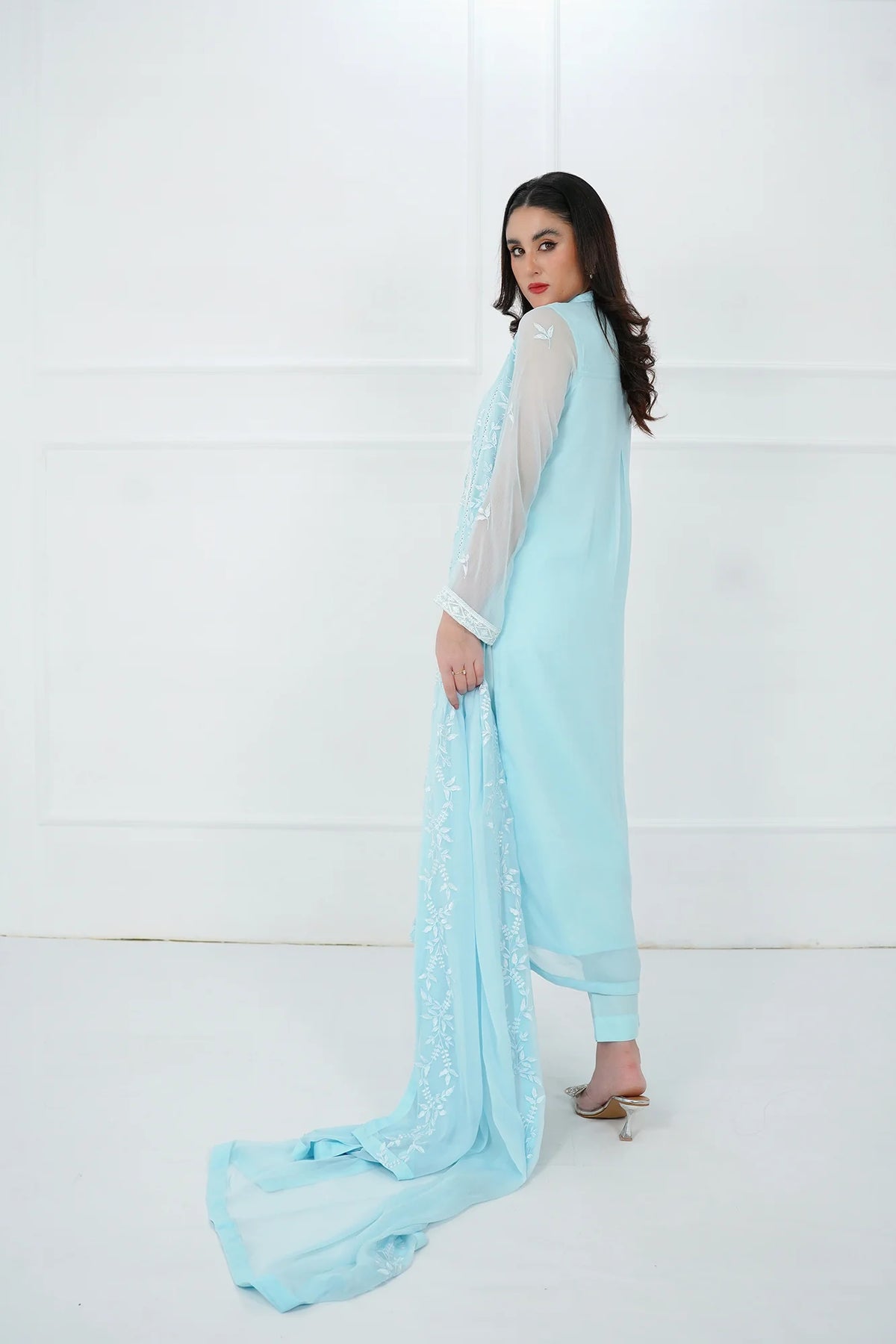 SHEEP - Chambray Blue Screen Print Set 3-Piece Stitched - SHP-355