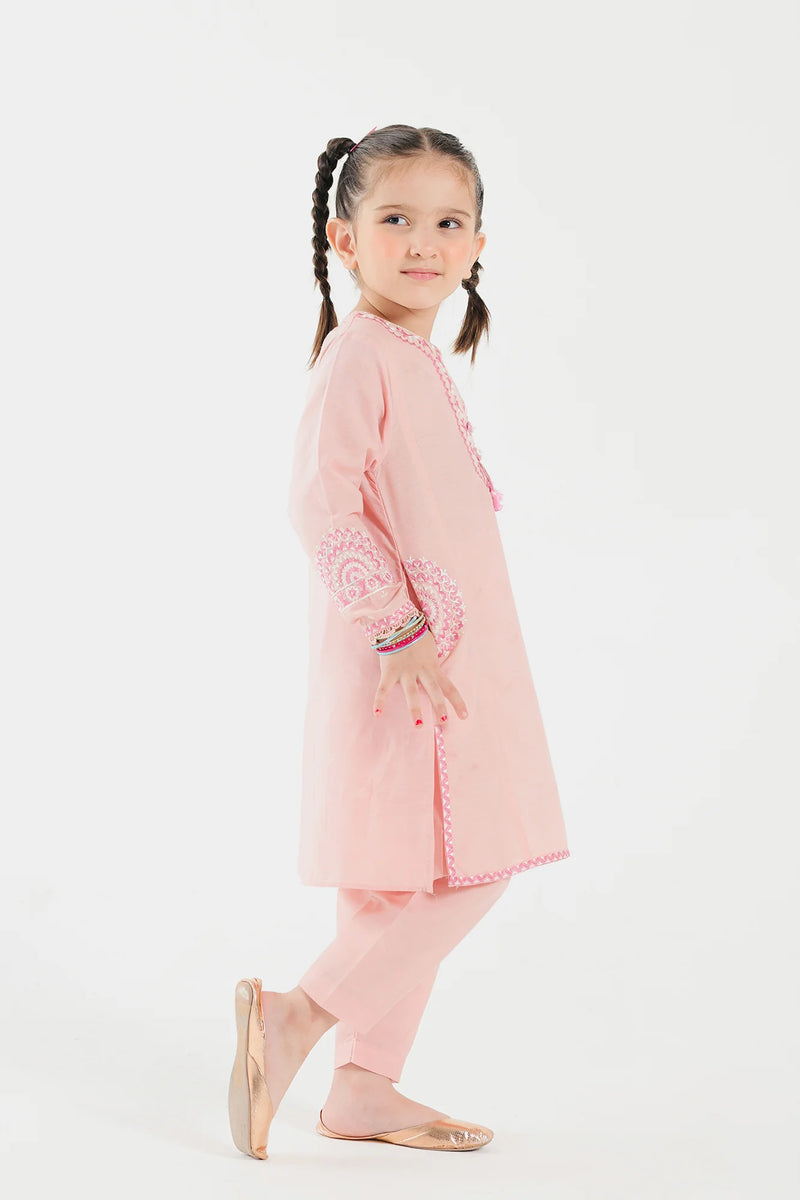 Shop Pakistani suits in Canada with this elegant embroidered jacquard kids' outfit from Ethnic, ideal for festive occasions.