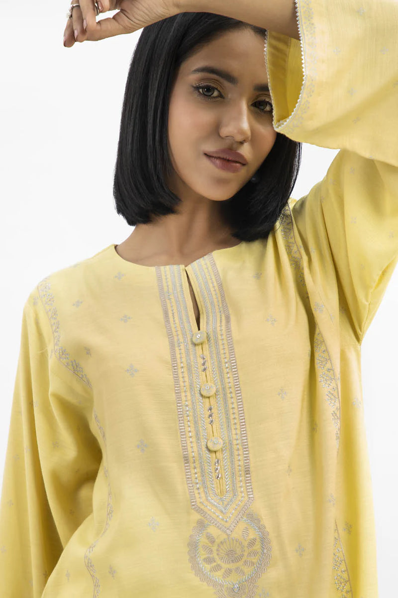 Brand Al Karam - 2-Pc Raw Silk Outfit with Shirt and Trouser - ALK-220 - Tarz-e-Mashriq