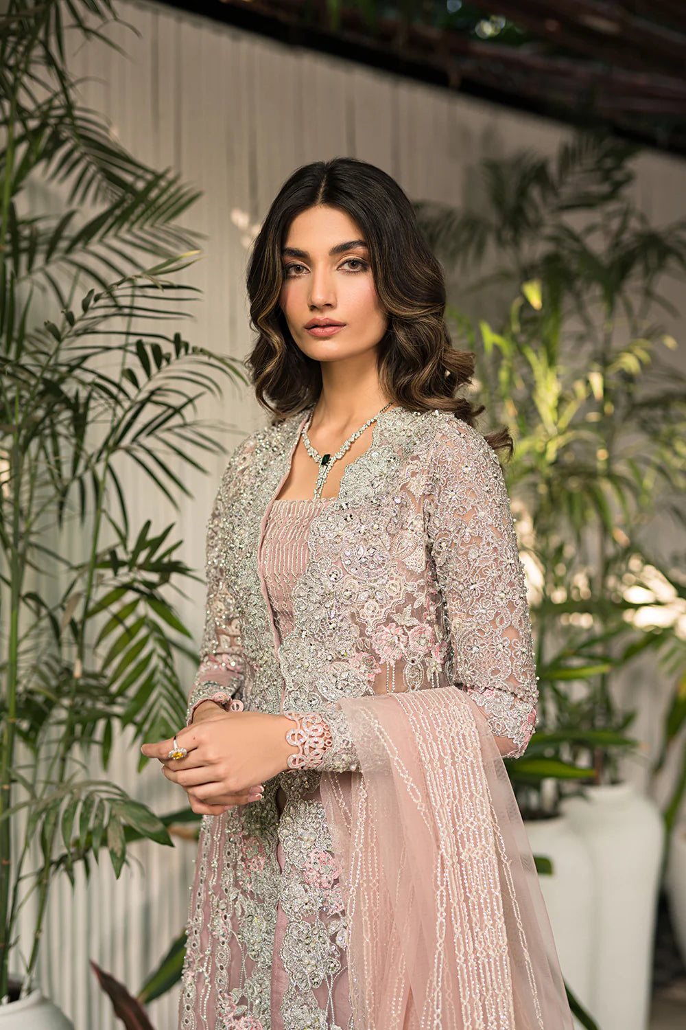 Brand Saira Rizwan - ELLA Pink Formal Suit - SAR-162 - Tarz-e-Mashriq