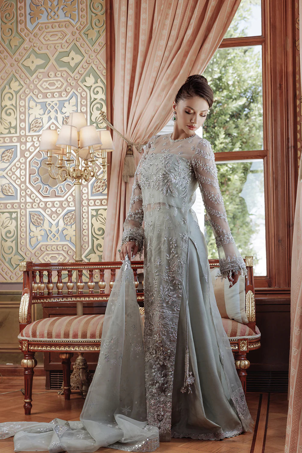 Brand Saira Rizwan - TALYA Mint Formal Suit - SAR-164 - Tarz-e-Mashriq