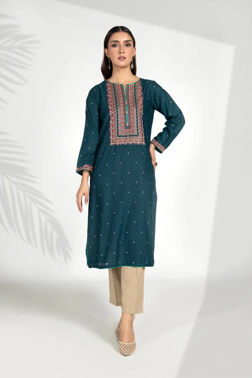 women wearing 3PC lawn karandi suit by Chinyere – a must-have for traditional Pakistani clothes in Canada.