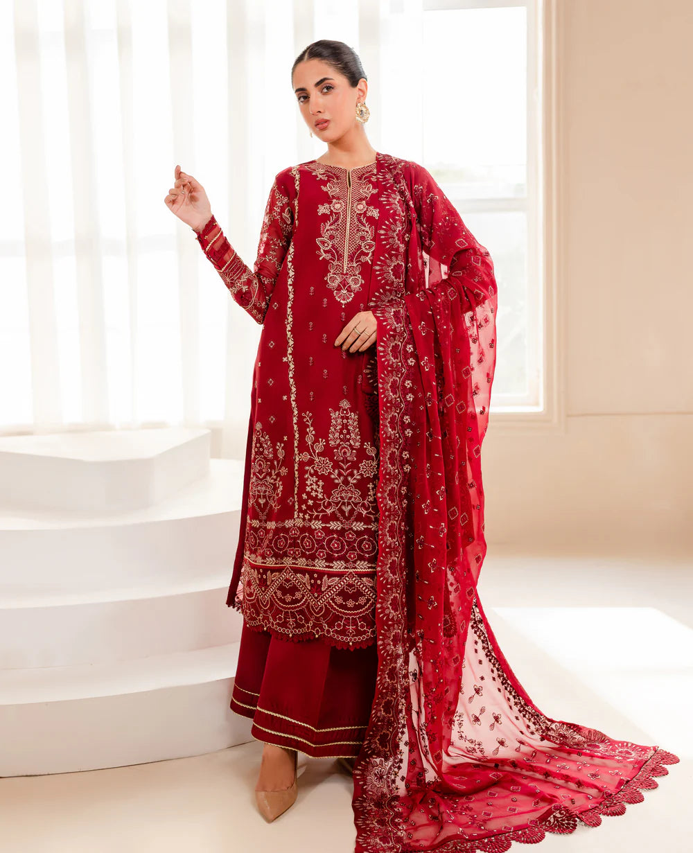 Shop this luxurious Xenia maroon chiffon outfit, a stunning Punjabi suit in Canada for cultural events and formal wear.