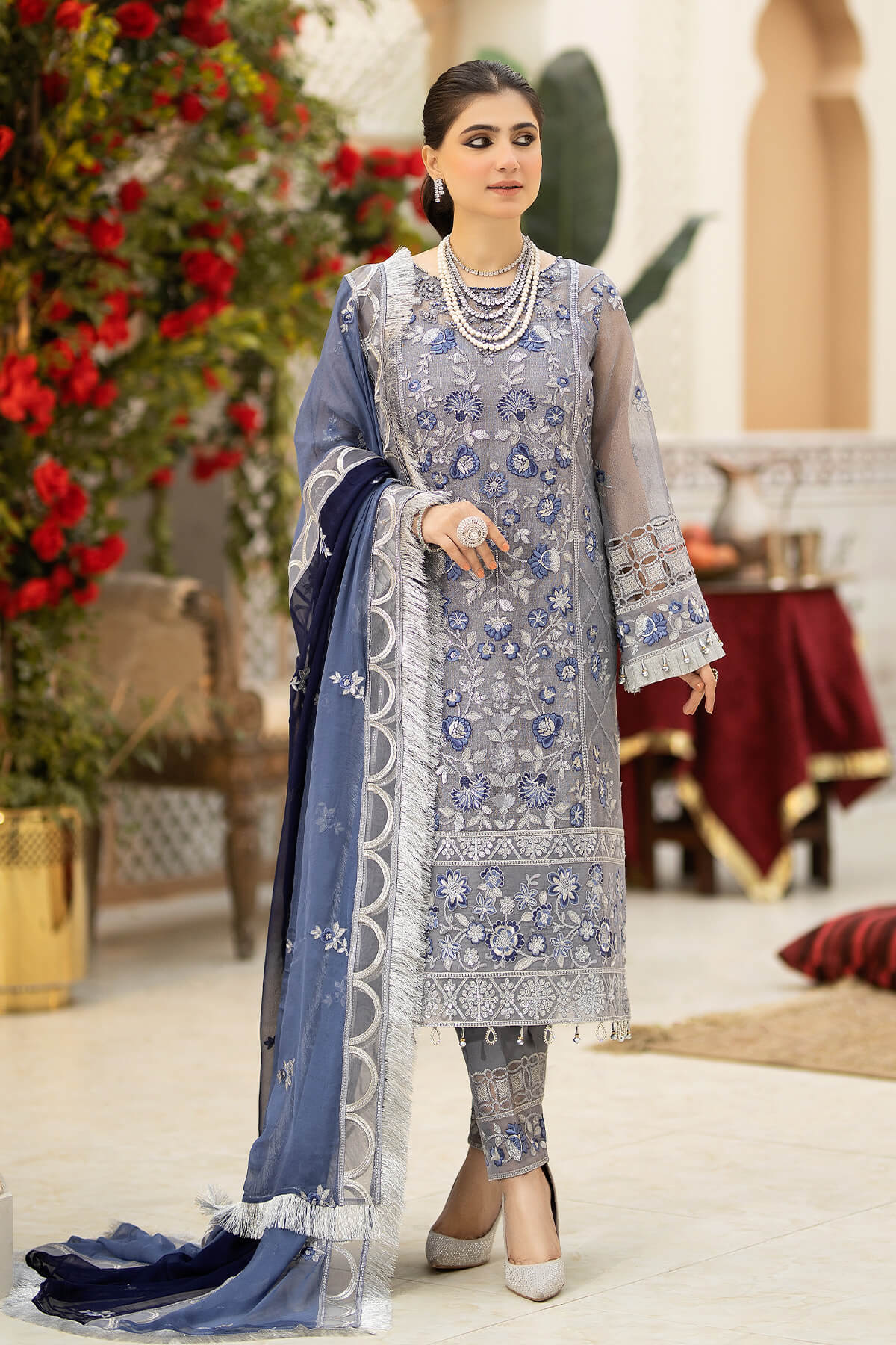 Brand Imrozia - Valerie 3-Piece Formal Suit - IMZ-223 - Tarz-e-Mashriq