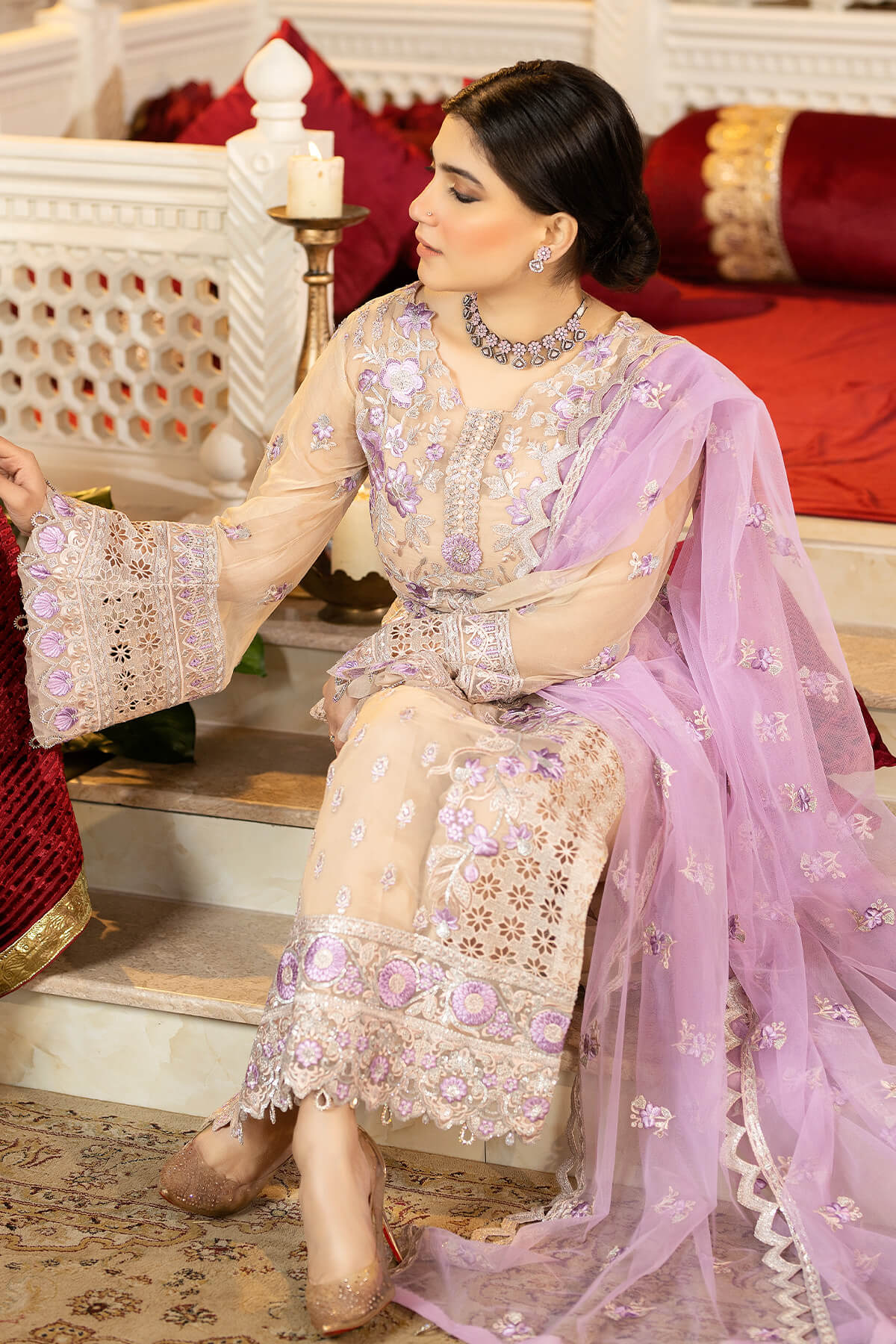 Brand Imrozia - Avon Pearl 3-Piece Formal Suit - IMZ-224 - Tarz-e-Mashriq