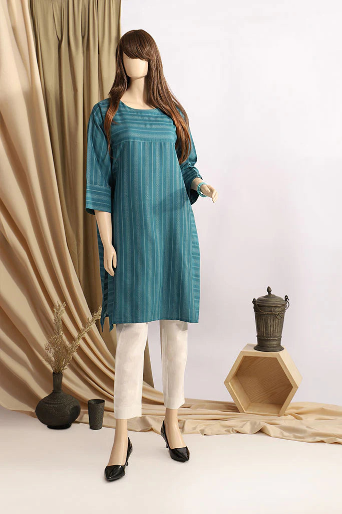 Jacquard Cotton Stitched Shirt - SAY-56 - Tarz-e-Mashriq