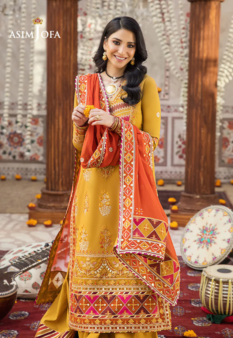 Embroidered Lawn 3 Pcs - ASJ-20 - Tarz-e-Mashriq