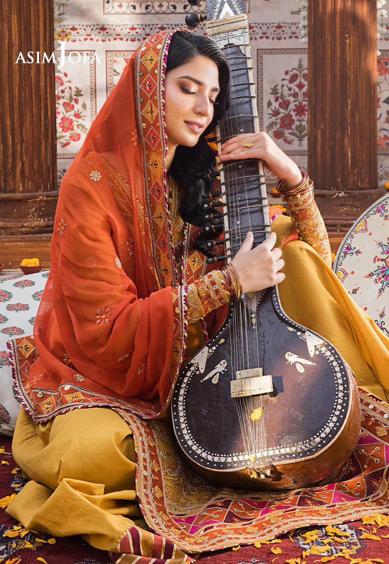 Embroidered Lawn 3 Pcs - ASJ-20 - Tarz-e-Mashriq