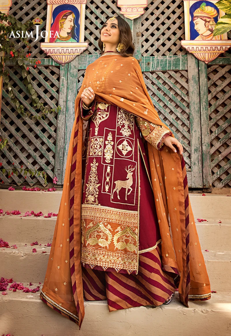 Embroidered Lawn 3 PCS - ASJ-21 - Tarz-e-Mashriq
