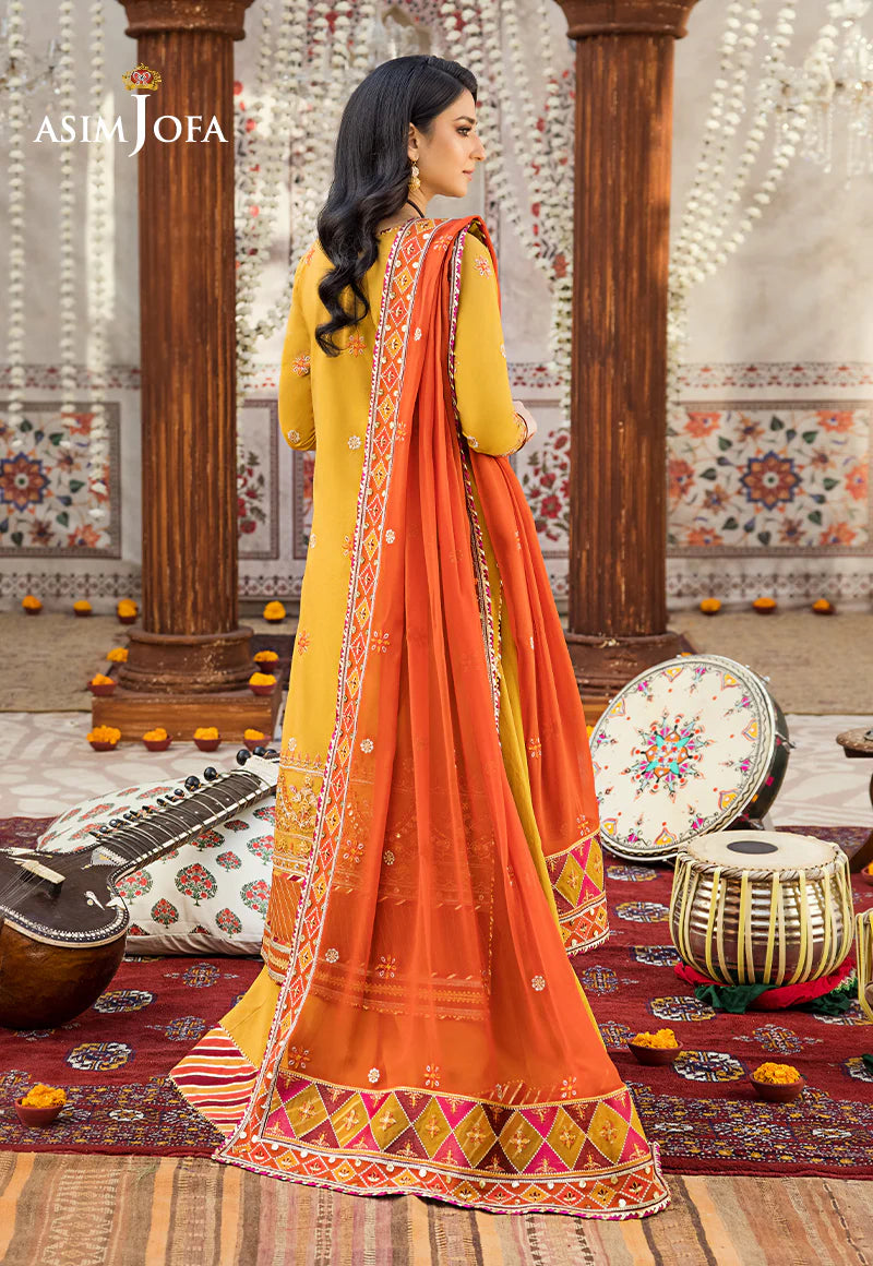 Embroidered Lawn 3 Pcs - ASJ-20 - Tarz-e-Mashriq