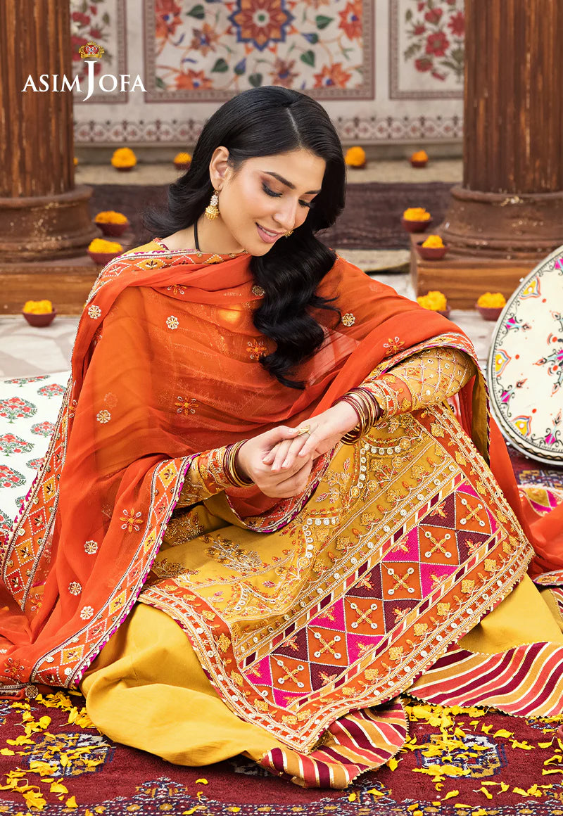 Embroidered Lawn 3 Pcs - ASJ-20 - Tarz-e-Mashriq
