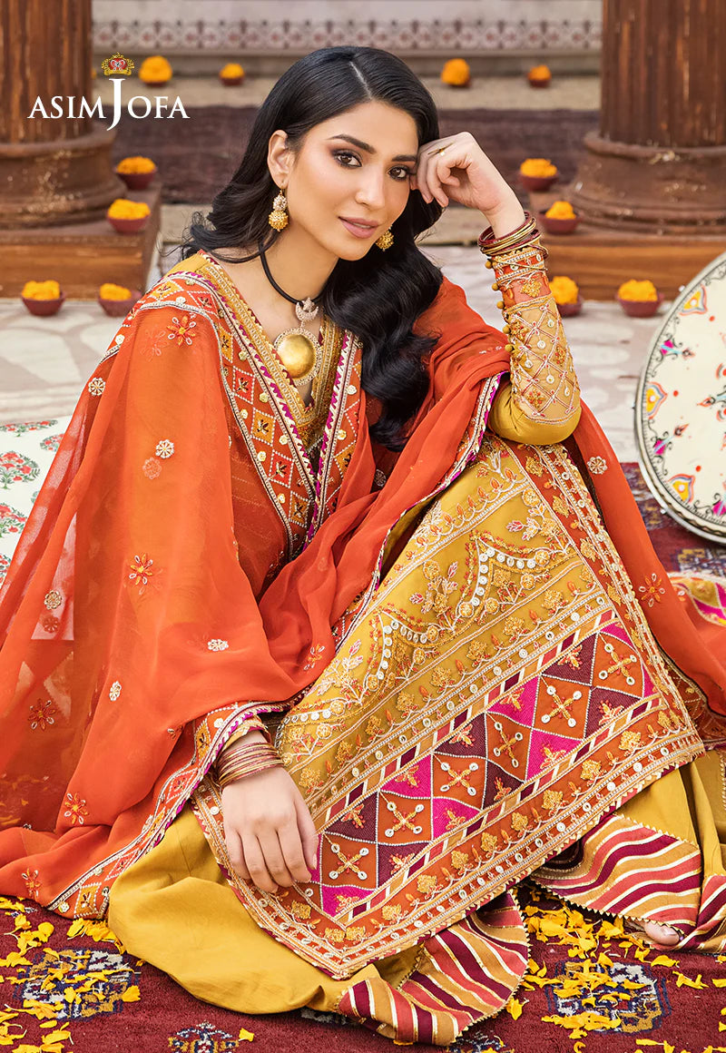 Embroidered Lawn 3 Pcs - ASJ-20 - Tarz-e-Mashriq