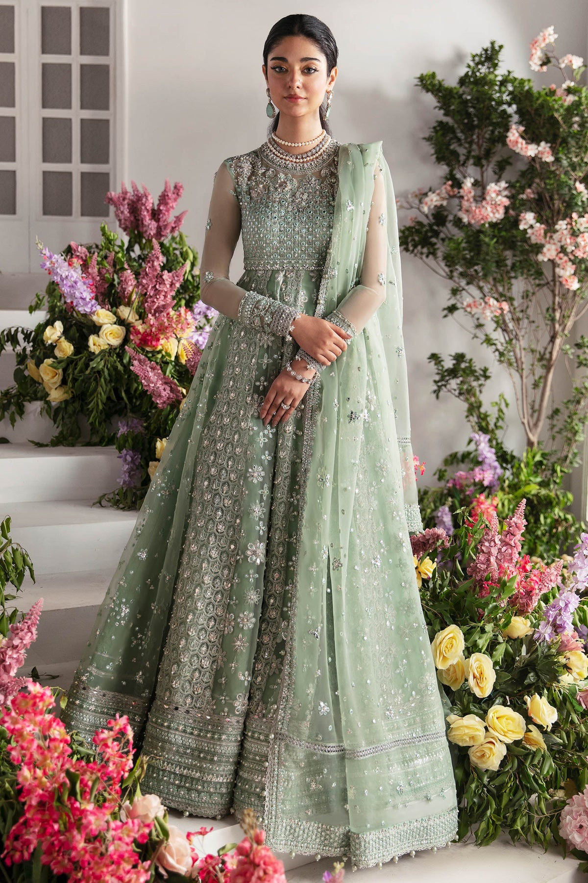 Brand Zaha - Leilyn Pishwas in Pistachio - ZAH-264