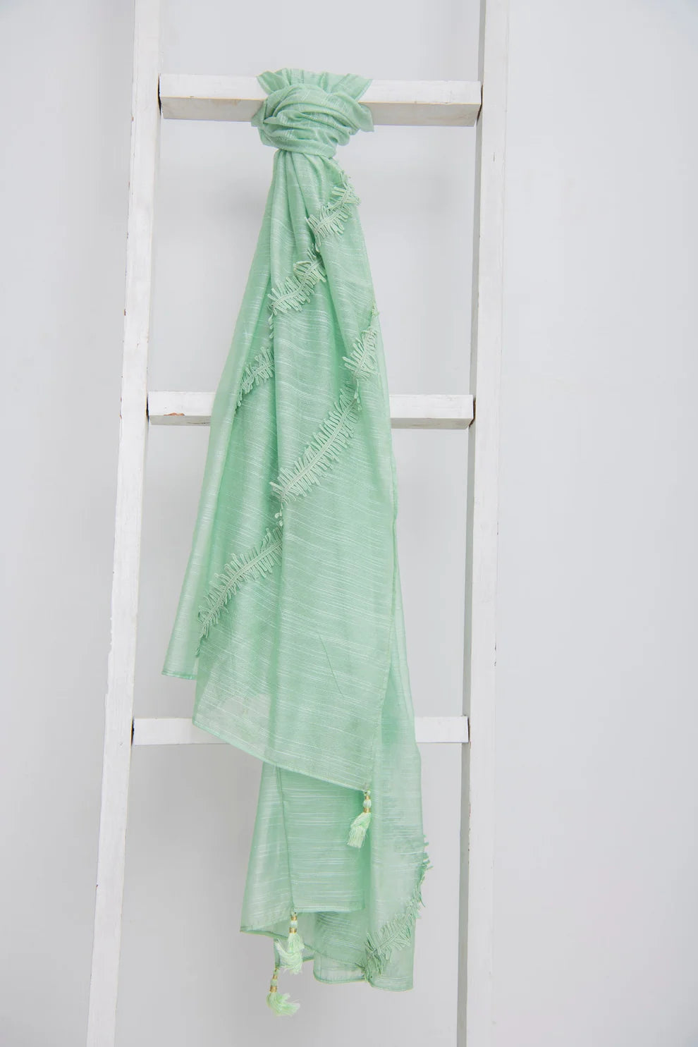 By The Way elegant lace-trimmed cotton net dupatta – a refined choice for Pakistani suits online in Canada, perfect for casual wear.