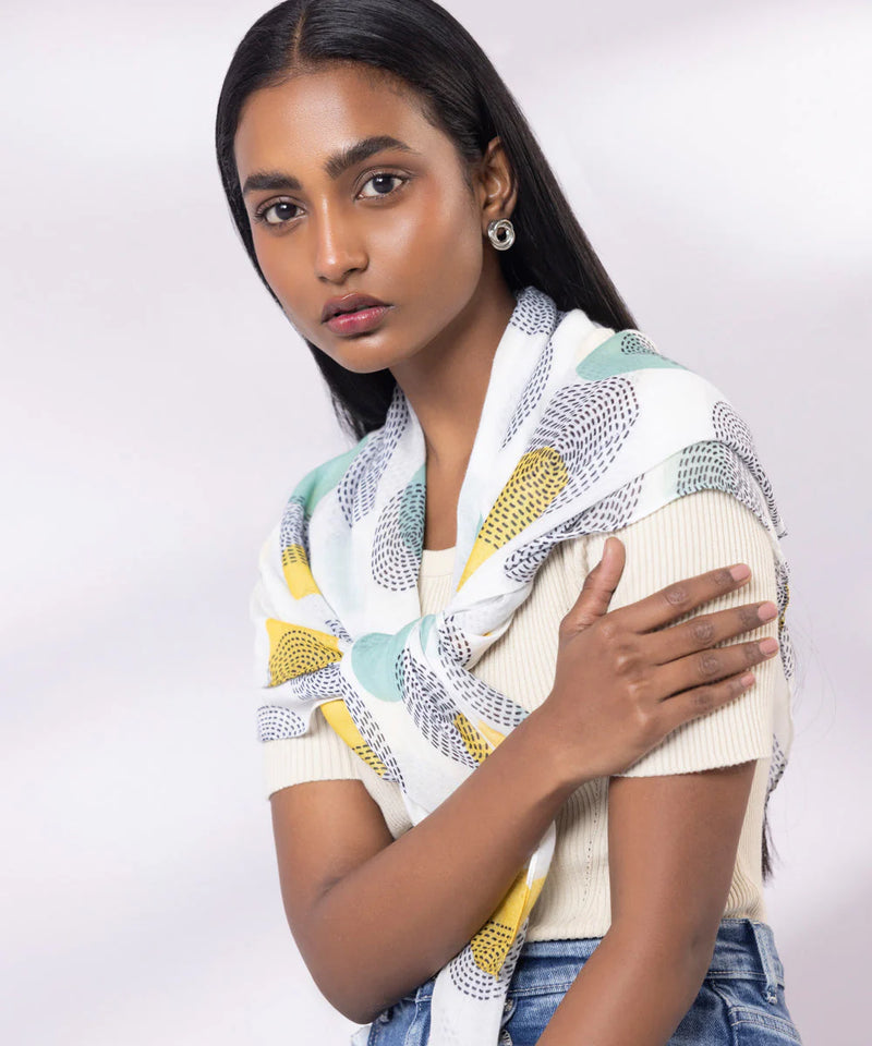 Brand Sapphire - Multi Printed Scarf - SAP-133 - Tarz-e-Mashriq