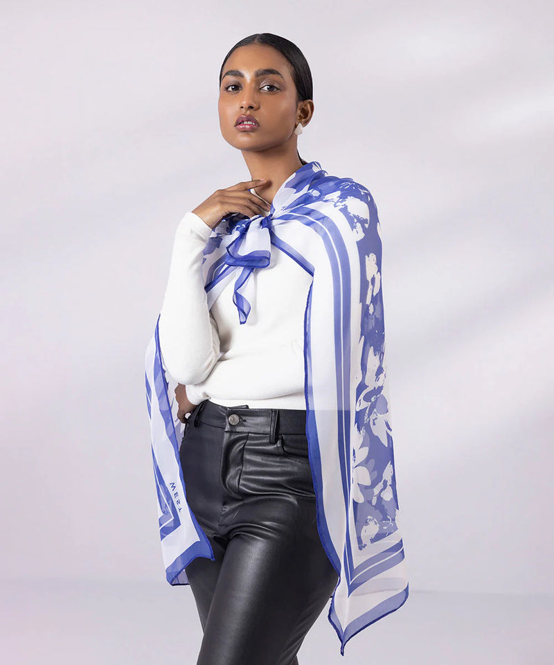 Brand Sapphire Printed Scarf - SAP-139 - Tarz-e-Mashriq