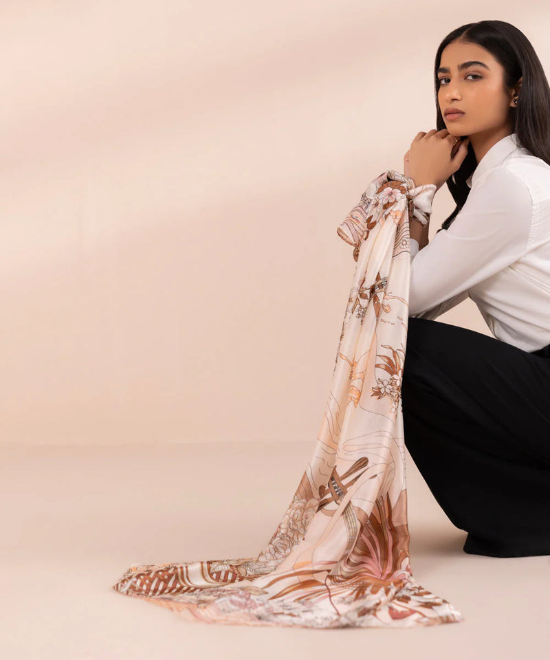 Brand Sapphire - Printed Scarf - SAP-129 - Tarz-e-Mashriq