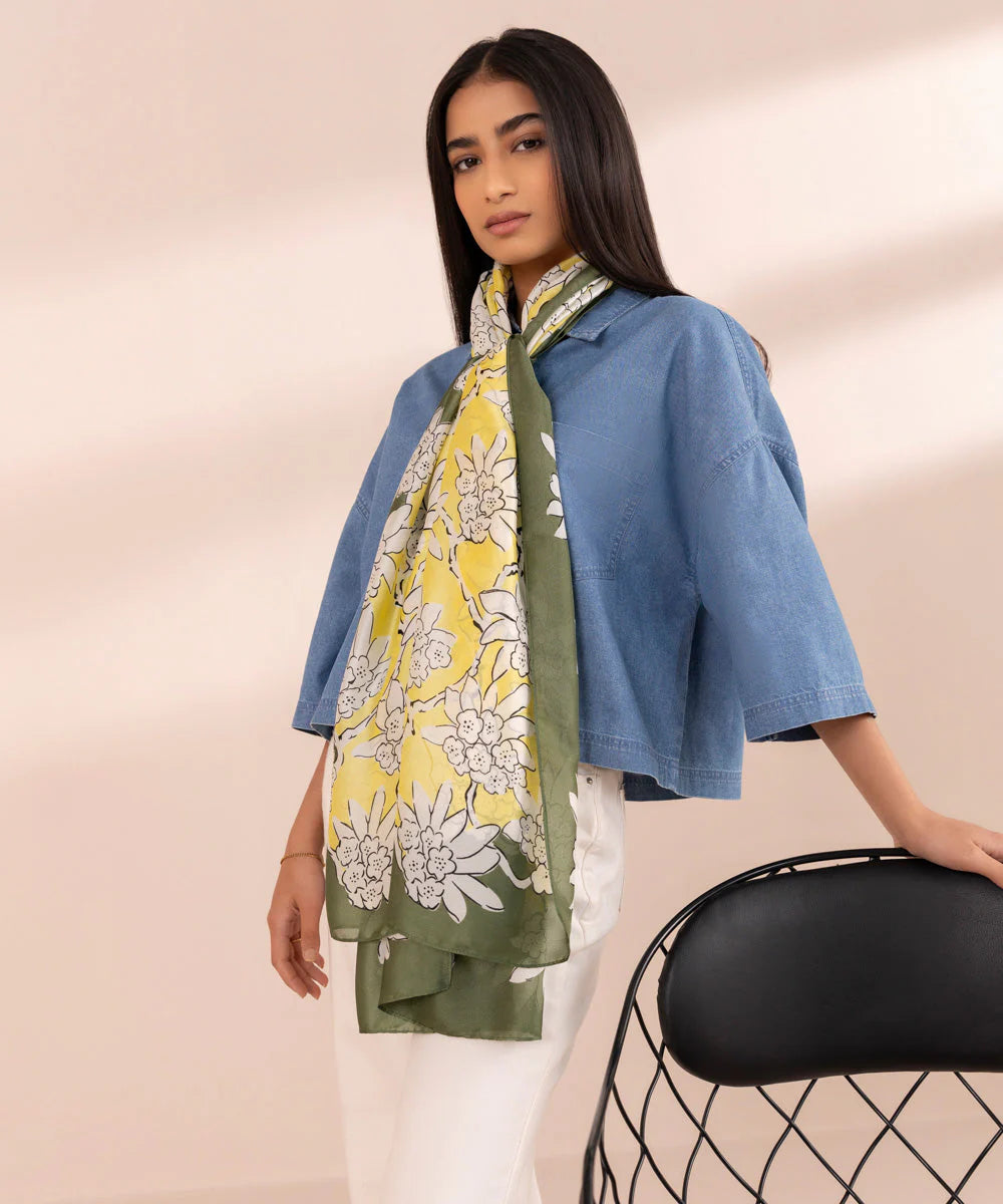 Brand Sapphire - Printed Scarf - SAP-130 - Tarz-e-Mashriq