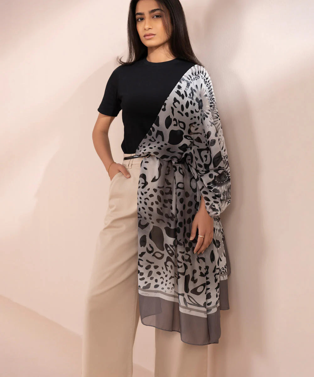 Brand Sapphire - Printed Scarf - SAP-126 - Tarz-e-Mashriq
