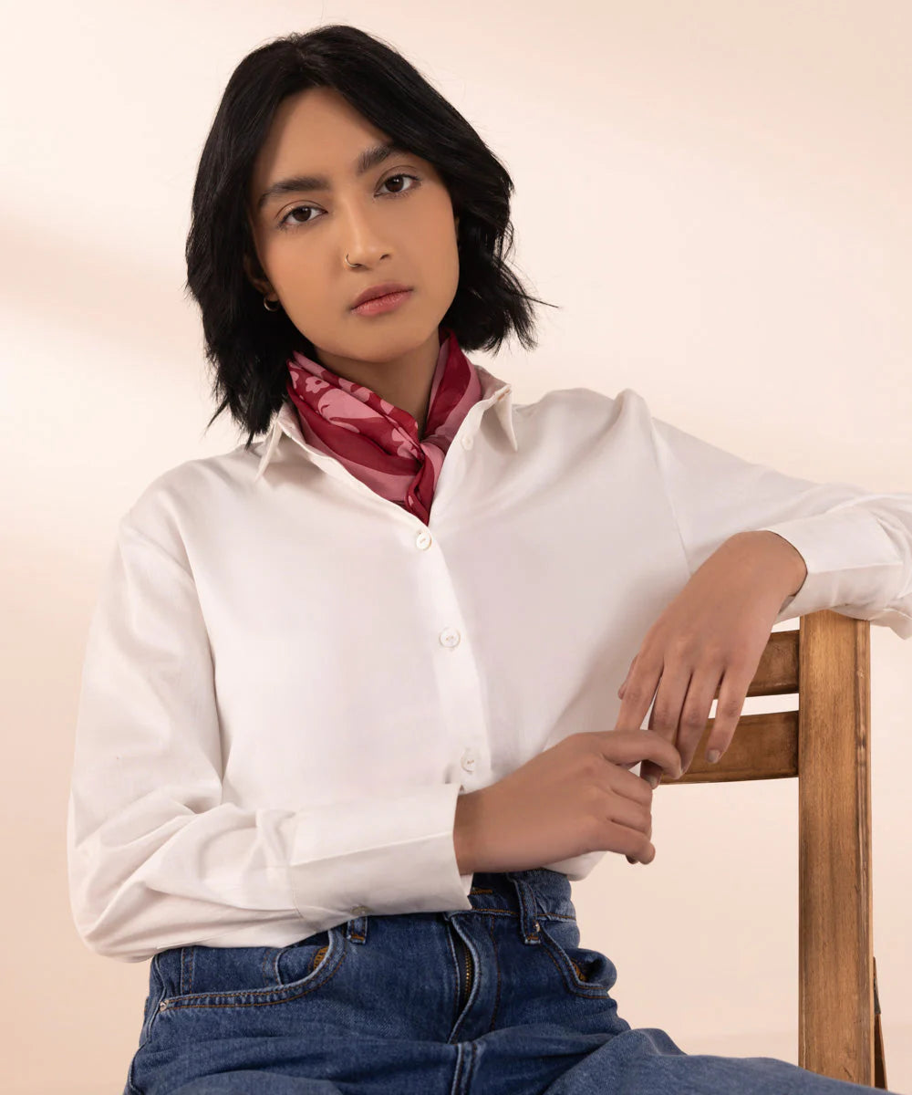 Brand Sapphire - Red Printed Scarf - SAP-131 - Tarz-e-Mashriq