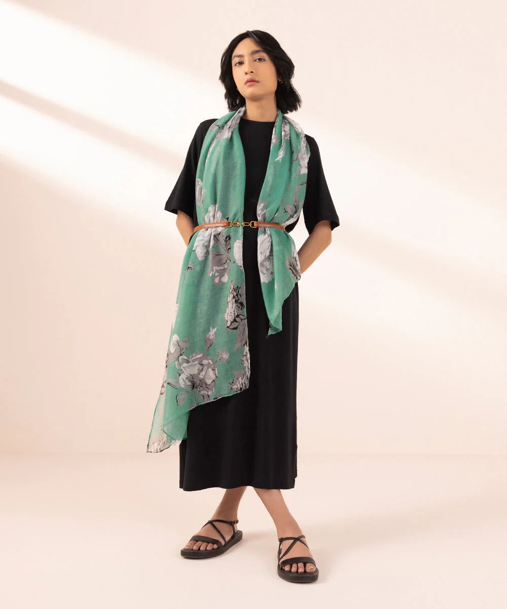 Brand Sapphire - Multi Printed Scarf - SAP-142 - Tarz-e-Mashriq