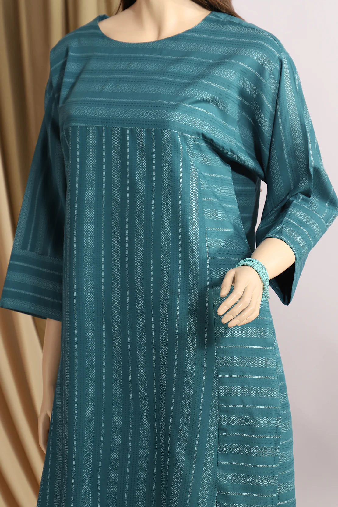 Jacquard Cotton Stitched Shirt - SAY-56 - Tarz-e-Mashriq