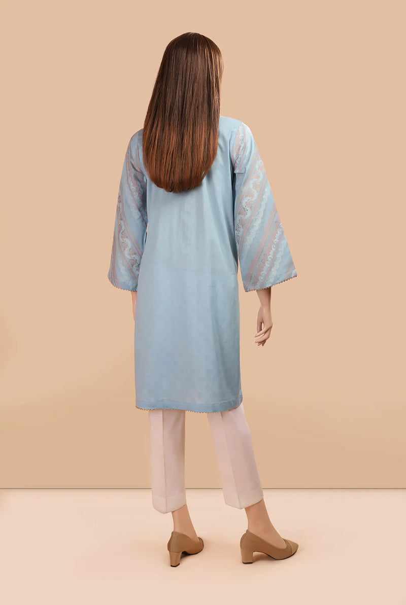 Jacquard Cotton Stitched Shirt - SAY - 54 - Tarz-e-Mashriq