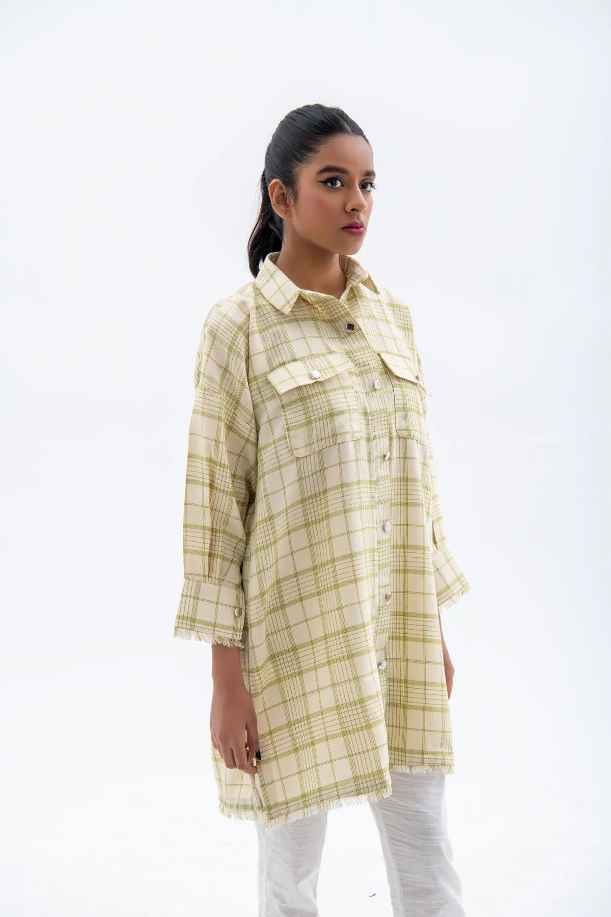 BTW beige patch pocket shirt – a stylish choice for traditional Pakistani clothes, crafted in premium cotton for a trendy casual look.