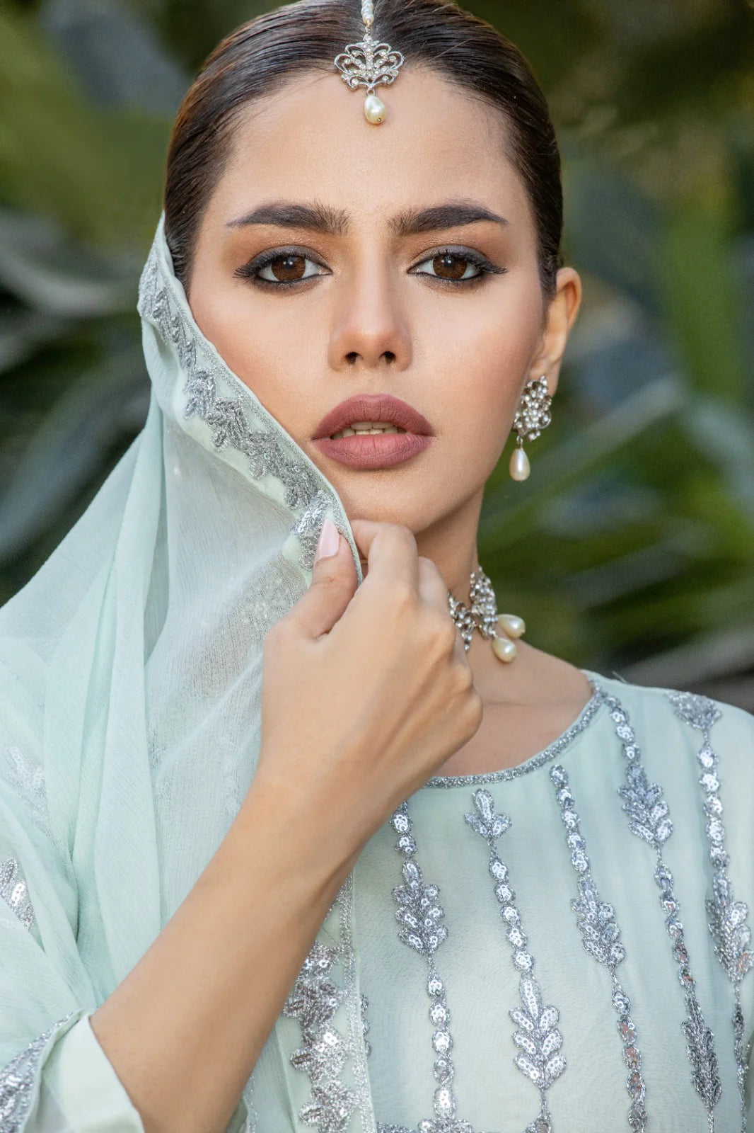 Sheep - Polina Embroidered Maxi with Pants and Dupatta - SHP-363