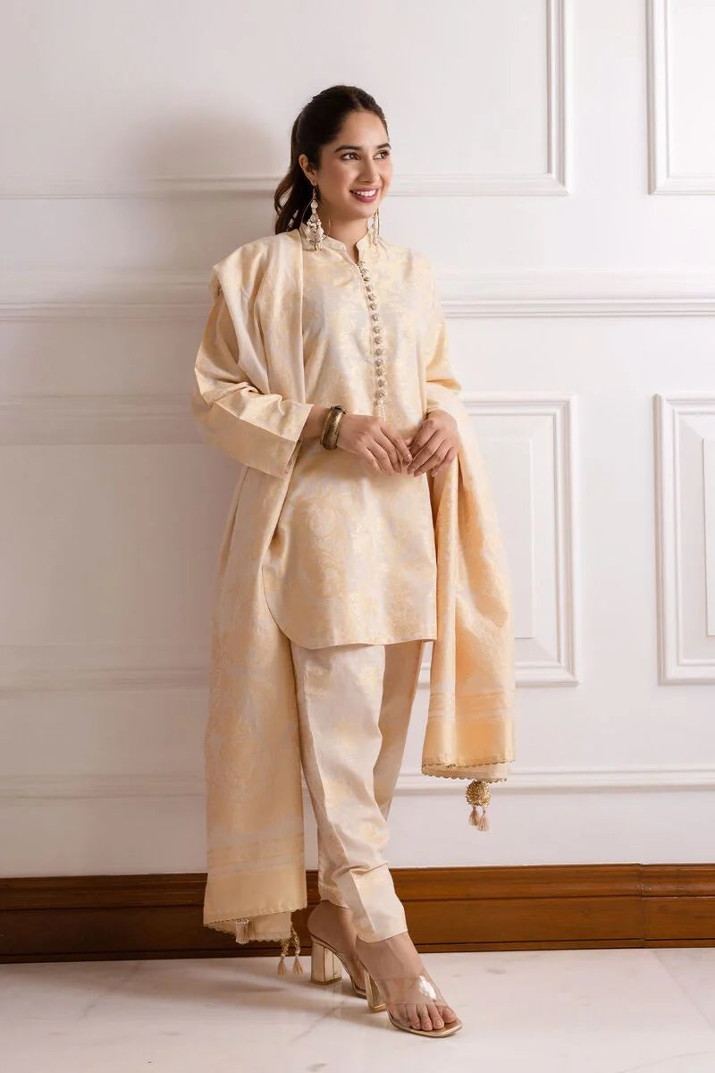Khaadi - Embroidered Cotton Kurta - KHD-10 - Tarz-e-Mashriq
