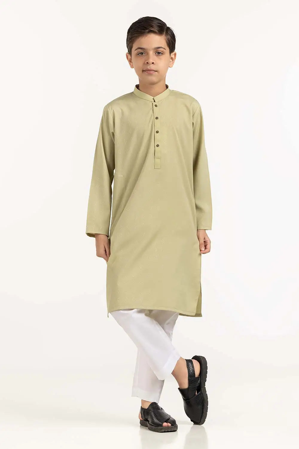  Shop this premium dark vanilla kurta from GulAhmed – a must-have for Pakistani suits in Canada for kids.