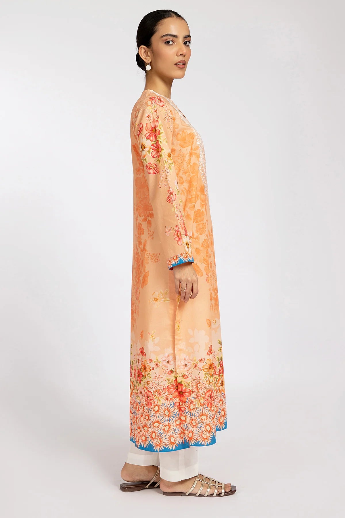 Brand Kayseria - Cotton Lawn Printed Shirt - KAY-277