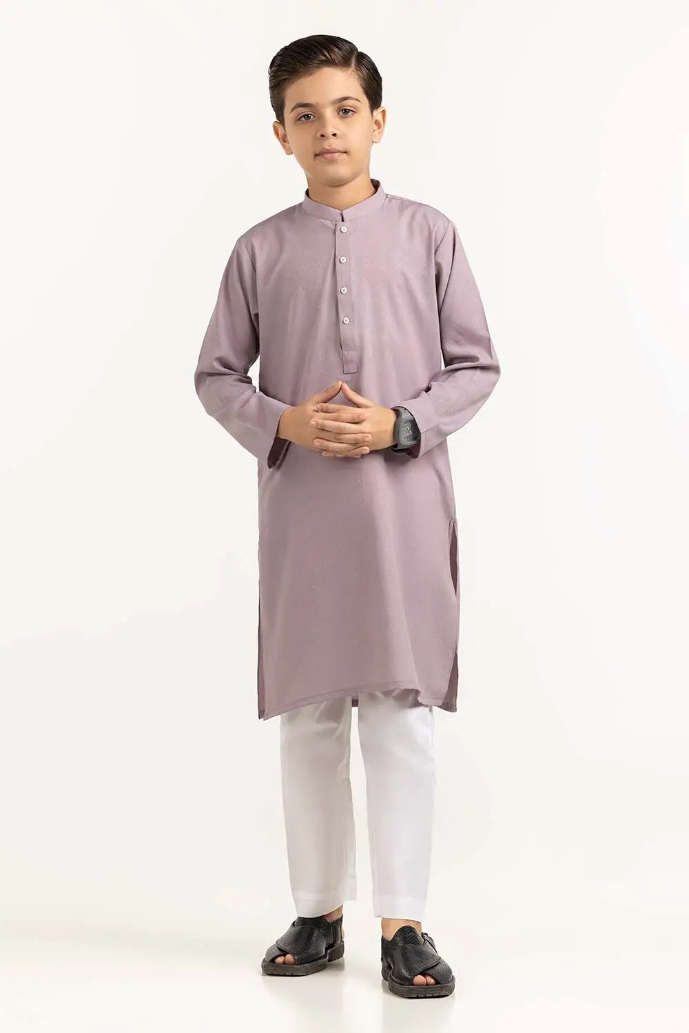 Brand Gulahmed - Lavender Basic Kurta - GUL-284