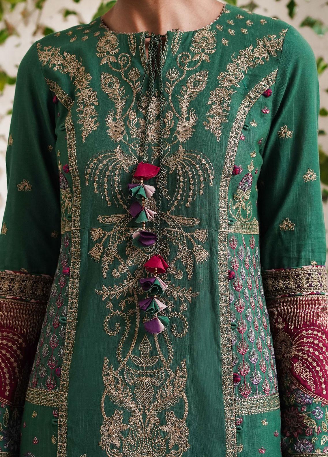 Shahtoosh By Jazmin Embroidered Khaddar Suits - JZ-17 - Tarz-e-Mashriq