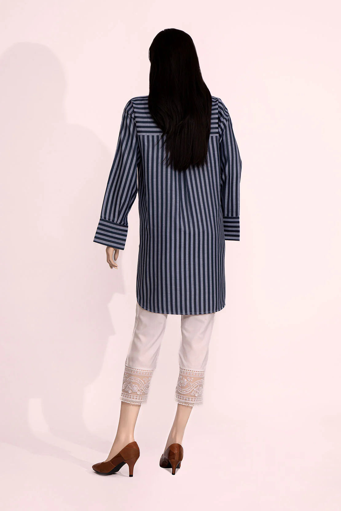 Brand Saya - Jacquard Cotton Stitched Shirt - SAY-145 - Tarz-e-Mashriq