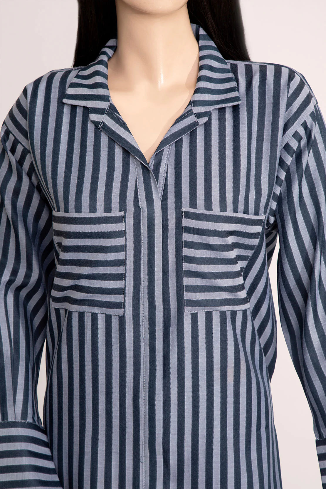 Brand Saya - Jacquard Cotton Stitched Shirt - SAY-145 - Tarz-e-Mashriq