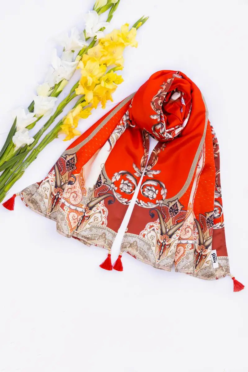 Brand GulAhmed - Odhani Printed Scarf - GUL-160 - Tarz-e-Mashriq