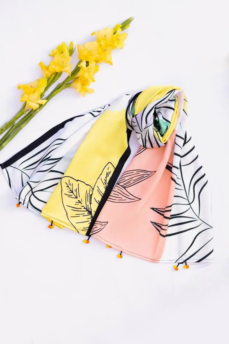 Brand GulAhmed - Odhani Printed Scarf - GUL-156 - Tarz-e-Mashriq
